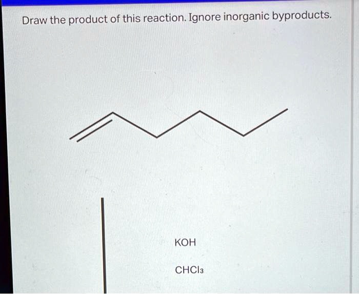 Draw the product of this reaction. ignore inorganic byproducts