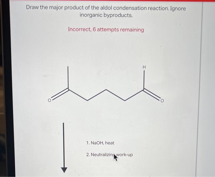 Draw the product of this reaction. ignore inorganic byproducts