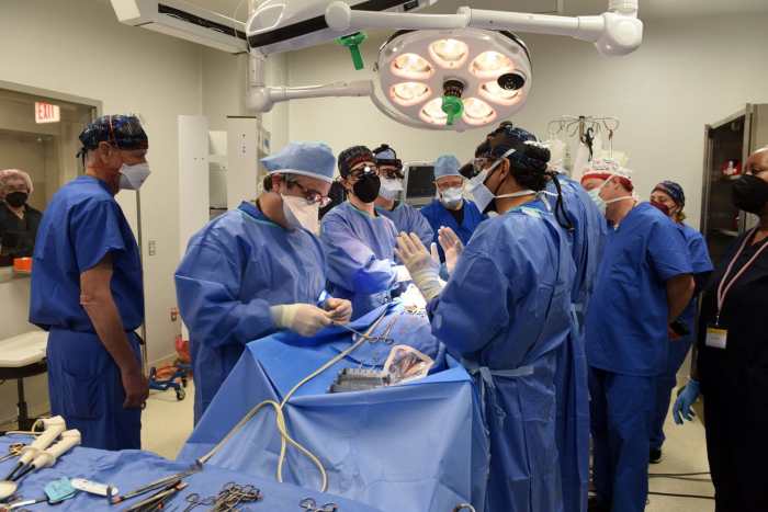 Transplant heart nyu langone institute team successful first washington performs method using successfully transplanting via after