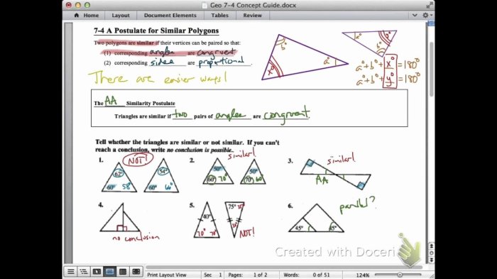 Practice 7 4 similarity in right triangles answer key